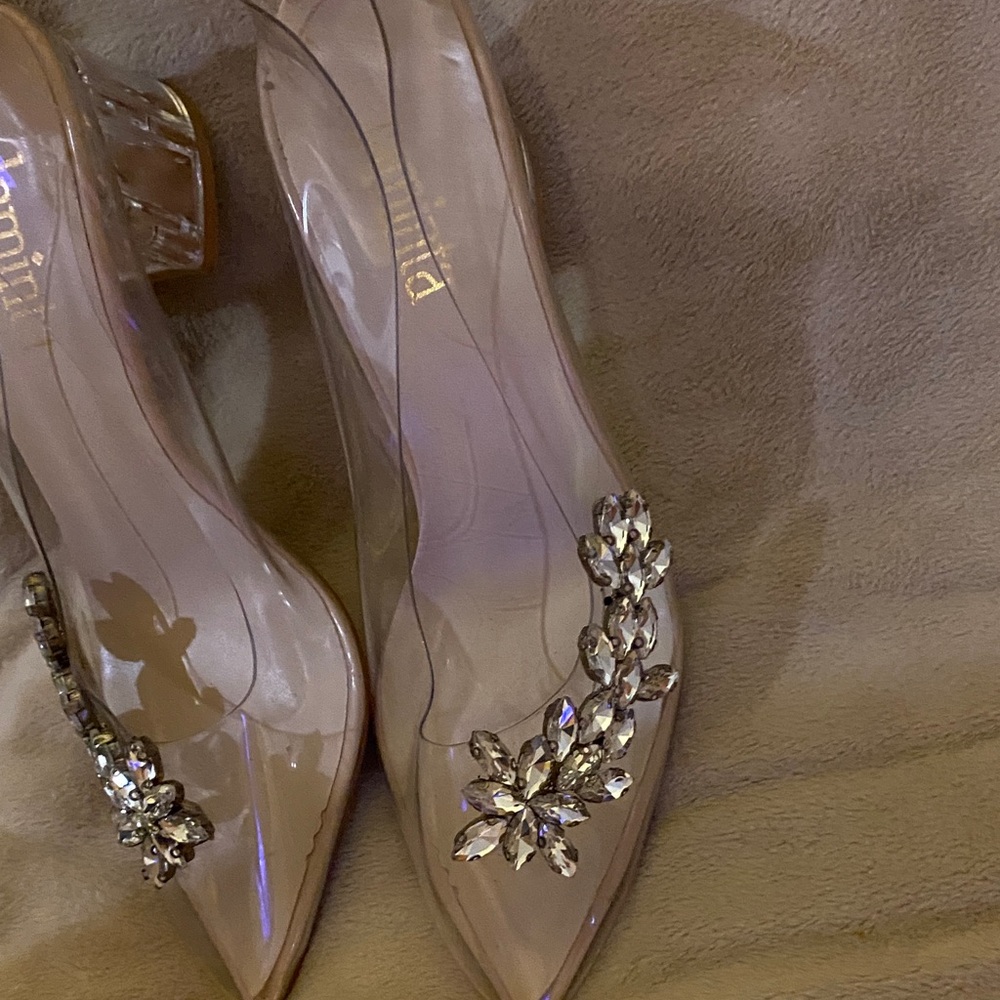 Laminta  princess siber heel with Crystal Embellishments size 38 - Picture 4 of 7